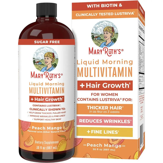 Multivitaminico Mary Ruths - Suplemento natural para fortalecer el cabello, evitar su caida y Favorecer un cabello abundante