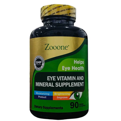 Zooone® Vitaminas para Ojos | Mejora tu Visión, Hidrata y Protege — 90 Cápsulas.
